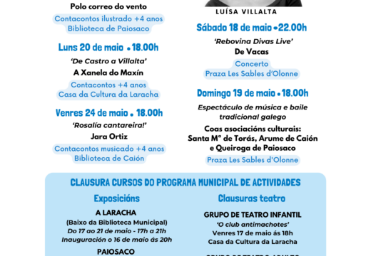O concello festexará as Letras Galegas con unha ampla programación municipal